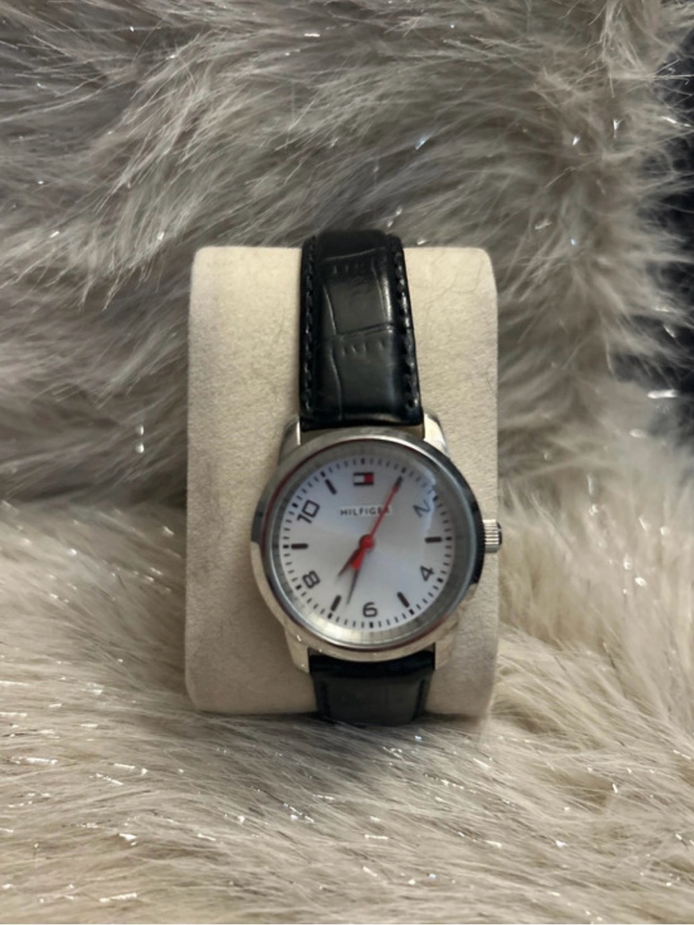 Tommy Hilfiger 16mm Woman’s Black Leather Watch